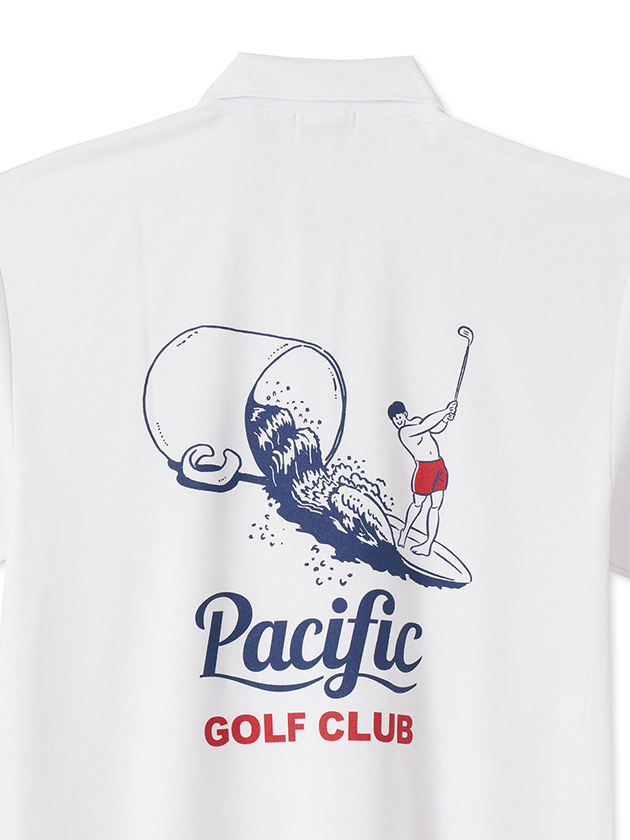 パシフィックゴルフクラブ 【ユニセックス】 ウェーブポロシャツ