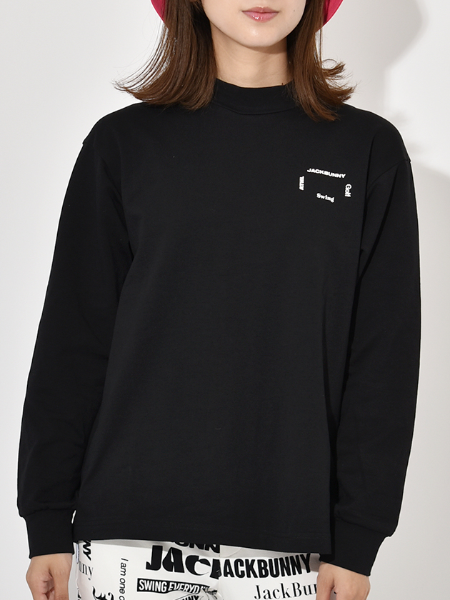 ジャックバニー コットンテリー長袖モックネックカットソー 263