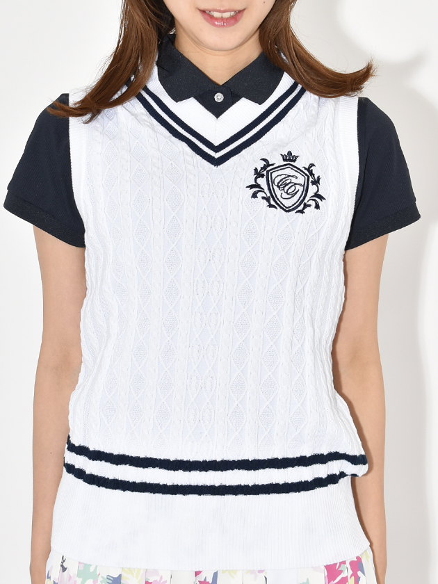 キャロウェイ Vネックニットベスト C25119200 | レディースゴルフ