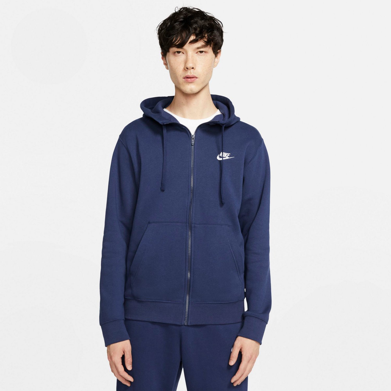 Nike Men's Sportswear Club Fleece Full-Zip Hoodie | Academy