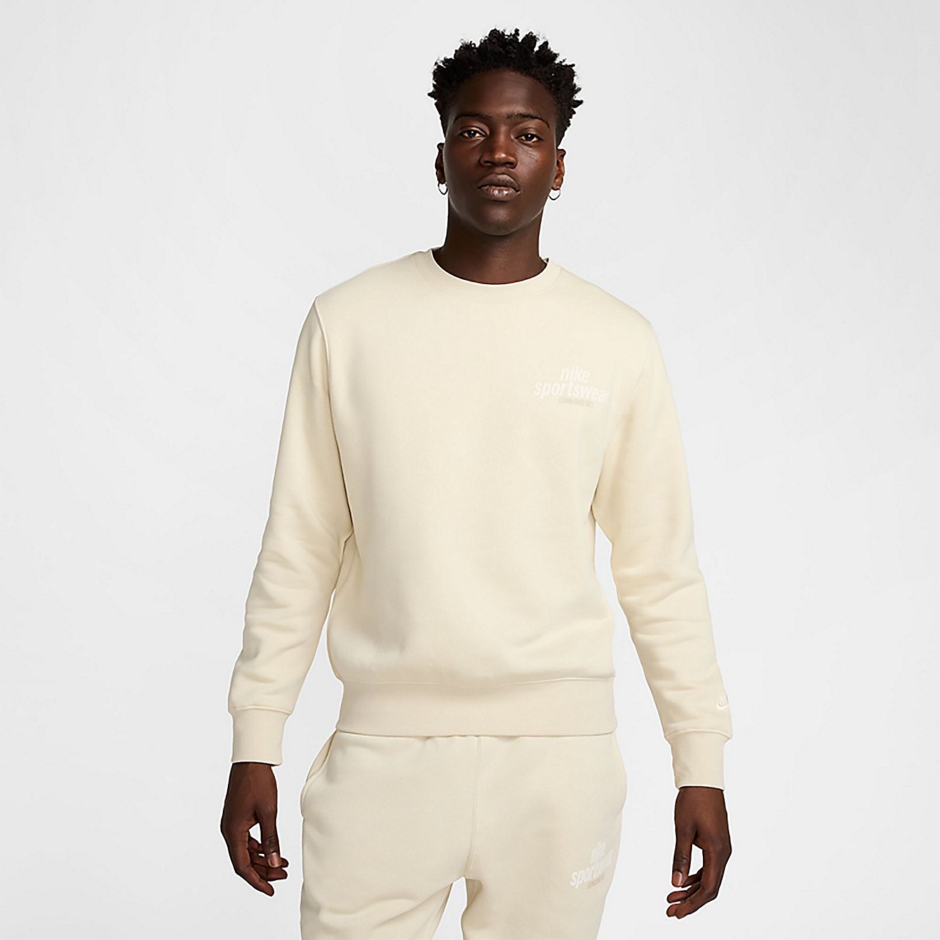 Nike Men's Club Fleece Crew GFX Sweatshirt | Academy