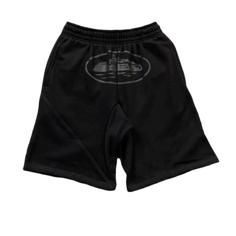 Corteiz HMP Raw Hem Shorts Heather Grey - CrabSneakers