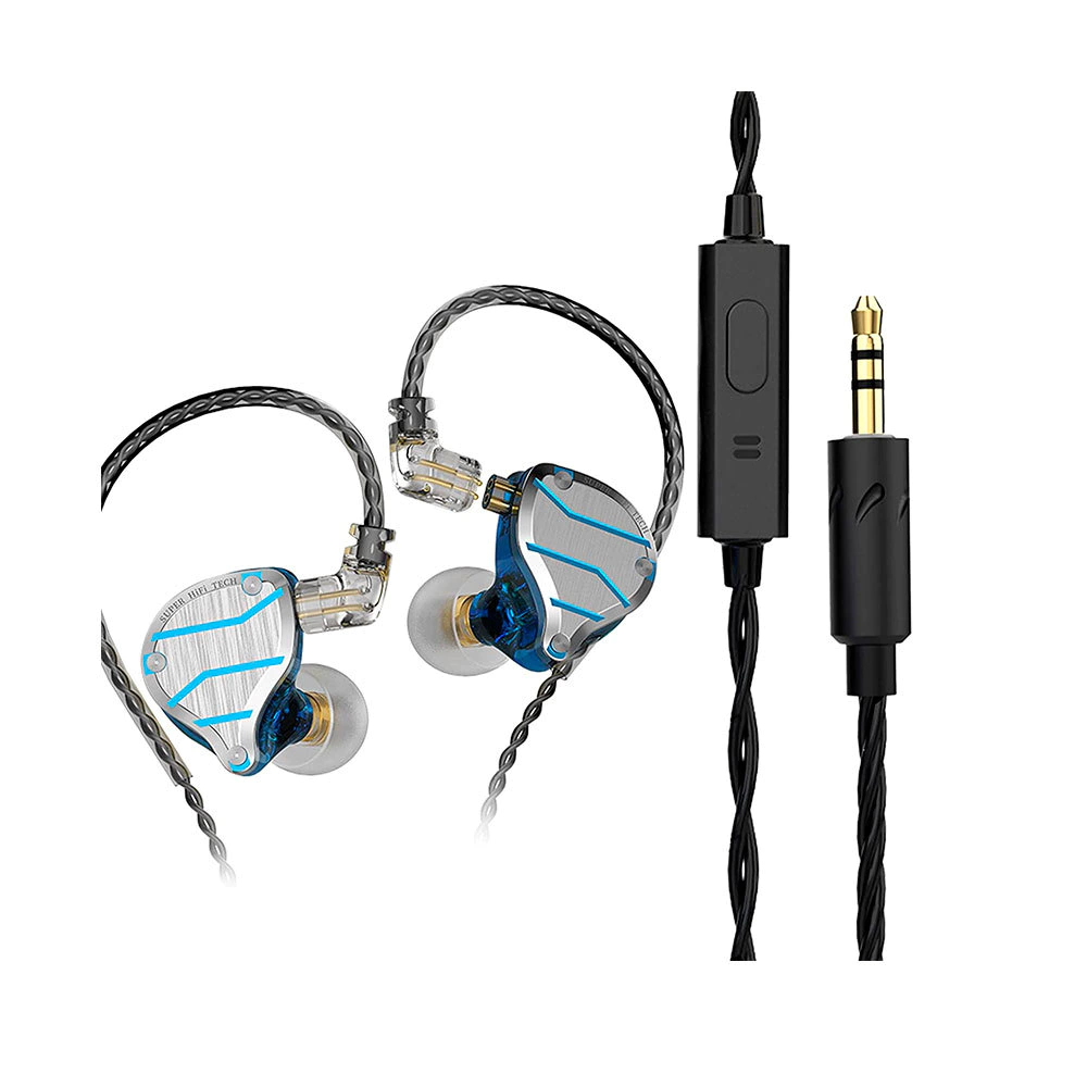 Fone de Ouvido P/ Retorno QKZ ZXN Com MIC Blue - AC2509BL