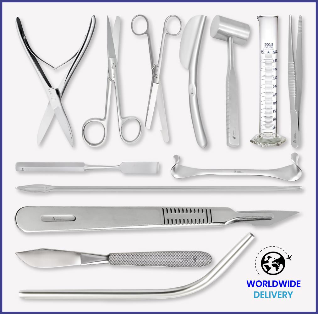 死後検査器具セット: ドイツ製ステンレススチール製セット第1位を購入