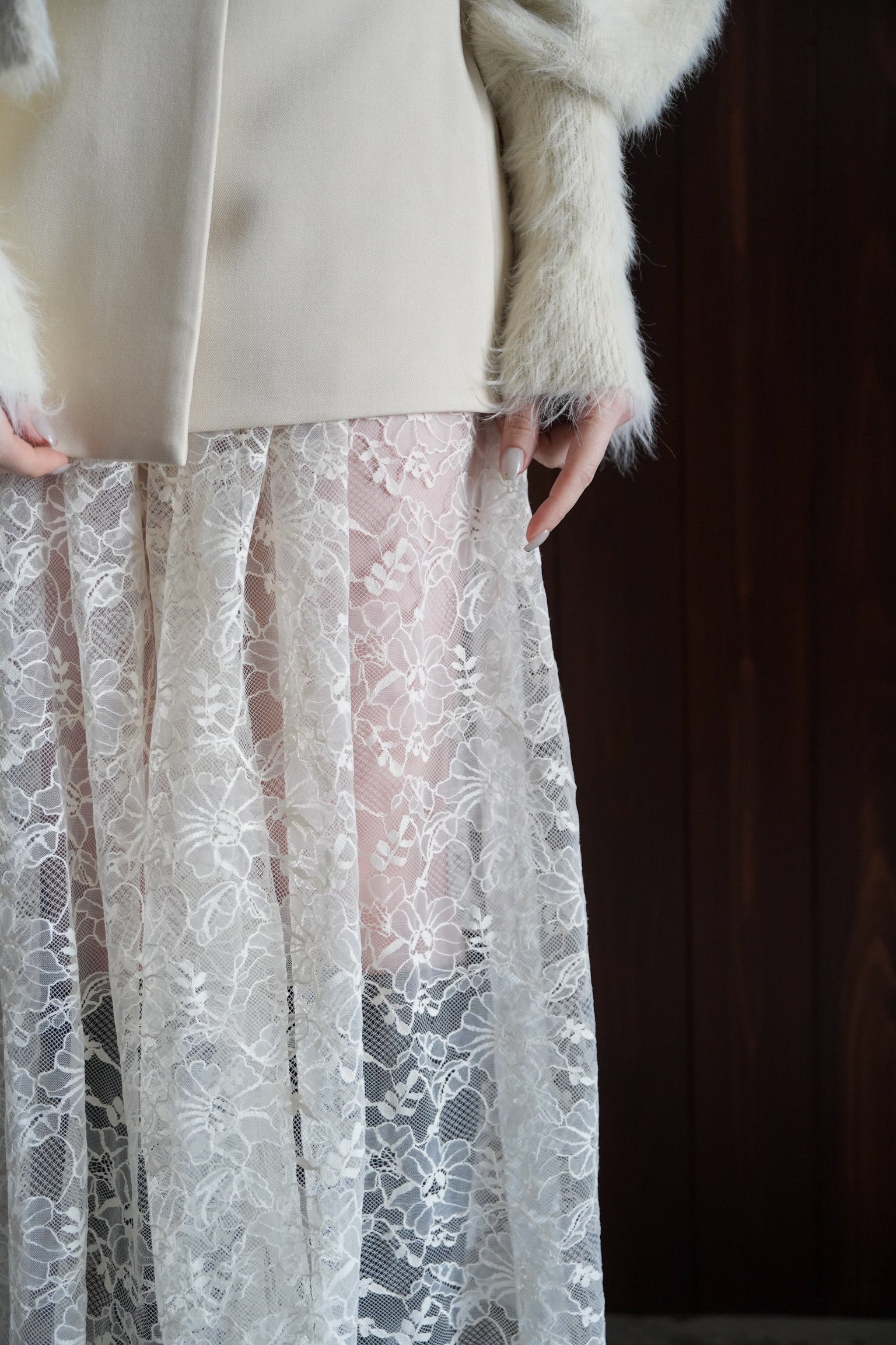 lace layered skirt – Acka online store