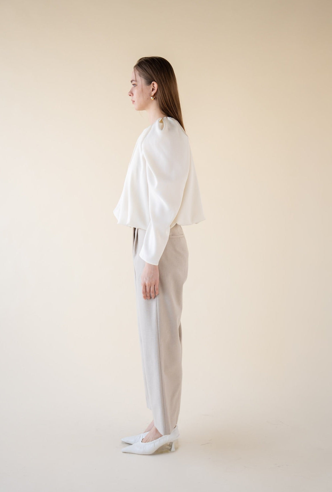 drape puff sleeve tops – Acka online store