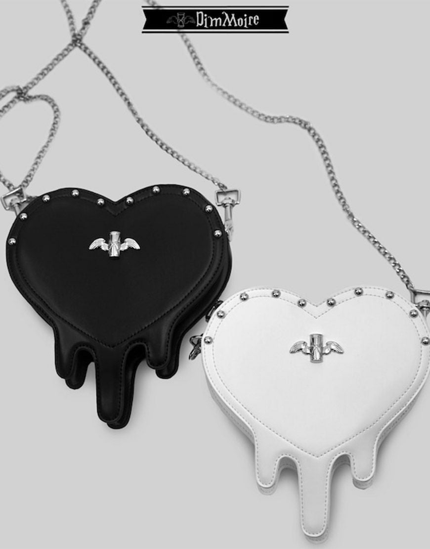 DimMoire【ディムモアール】HeartCoreフリルトートバッグ/White