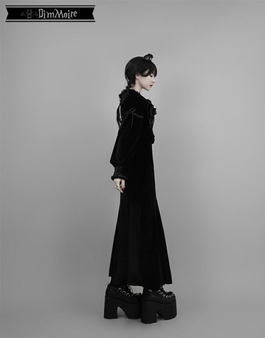 DimMoire【ディムモアール】ベロアワンピース/Black