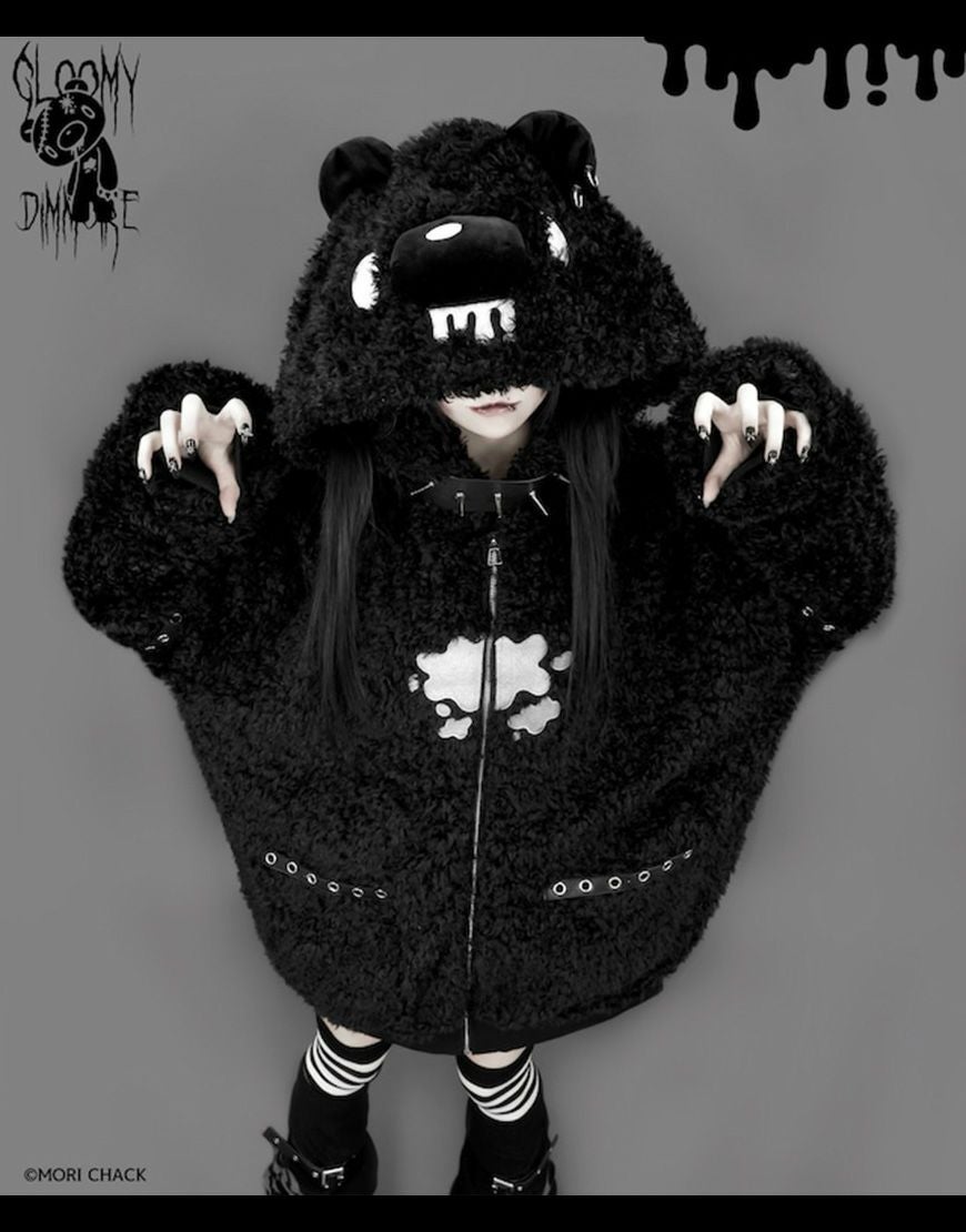 DimMoire【ディムモアール】GLOOMY×DimMoire グル～ミ～ボアパーカー/Black