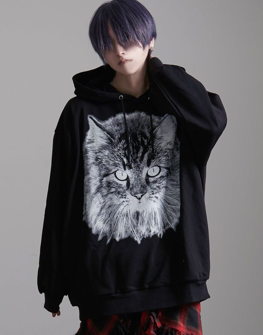 CIVARIZE【シヴァーライズ】キャットビッグプルオーバーパーカー/全2色