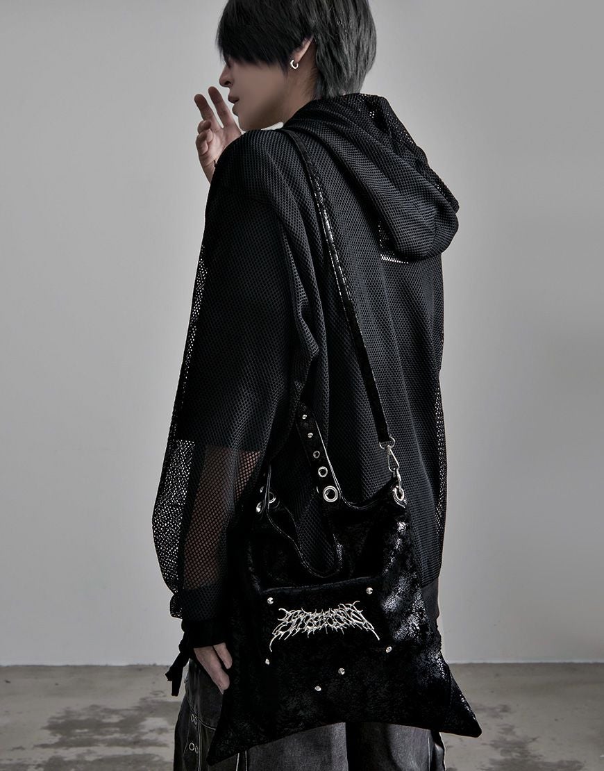 NOVESSEL【ノベセル】2WAYメタルロゴクラックショルダーバッグ/全1色