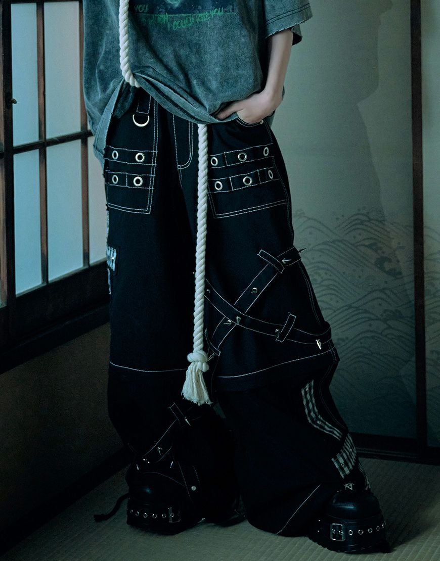 Grrr the Lipper【ガルルザリッパー】注連縄2wayおズボン/全2色