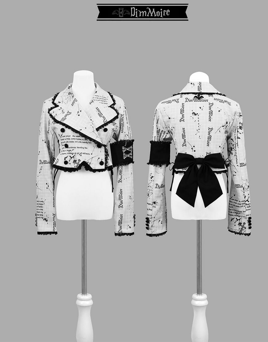 DimMoire【ディムモアール】DimMoire学園ブラウス+ジレset/White×Black