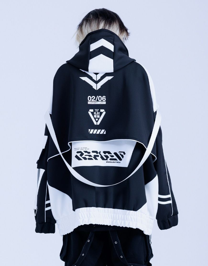 REFLEM【レフレム】サイバー切替ボリュームネックジャージパーカー/全2色