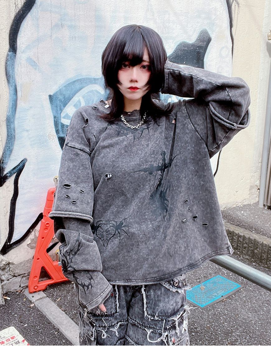 REFLEM【レフレム】サイバー切替ボリュームネックジャージパーカー/全2色