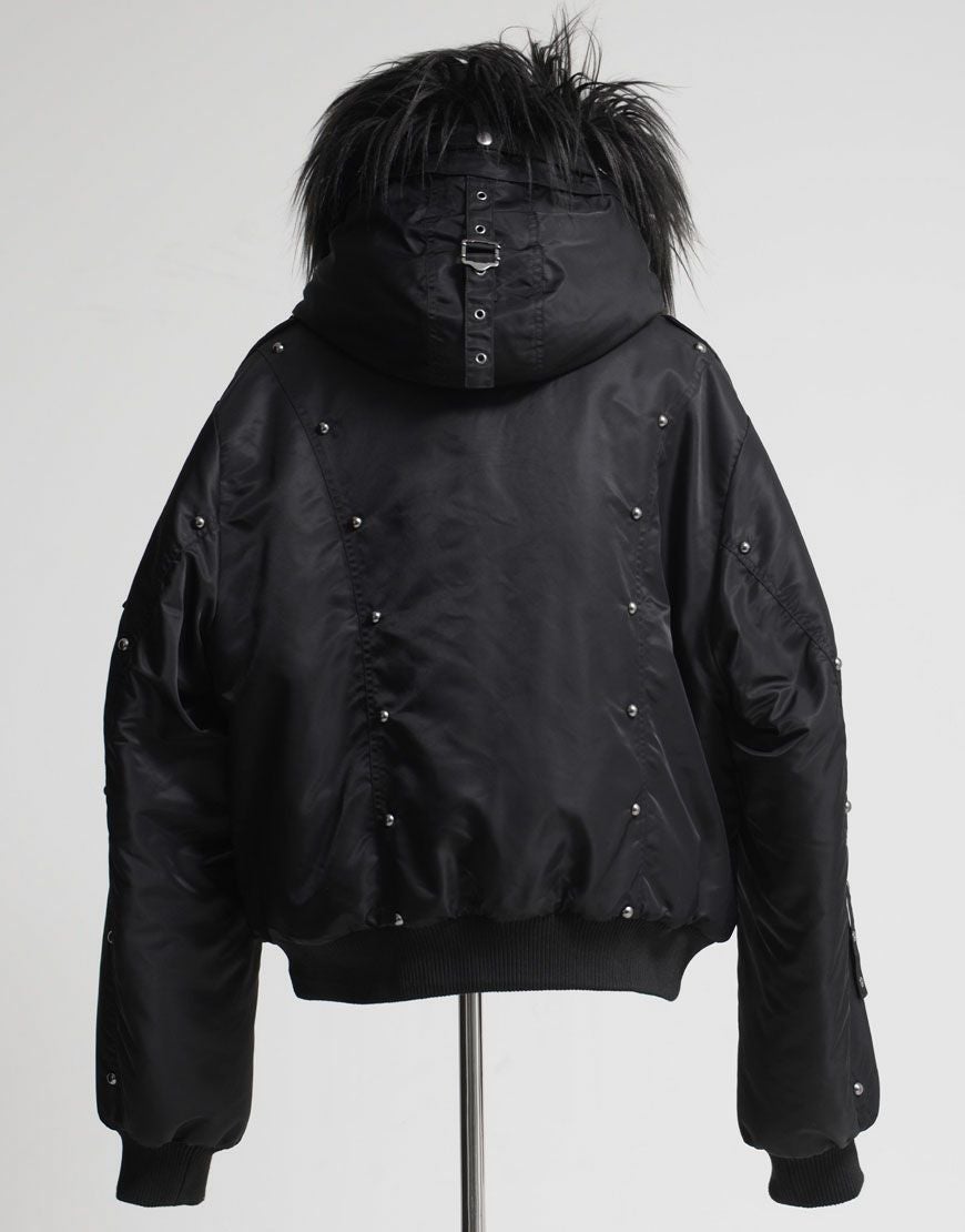 REFLEM【レフレム】スタッズ付きナイロンN2Bジャケット/全2色