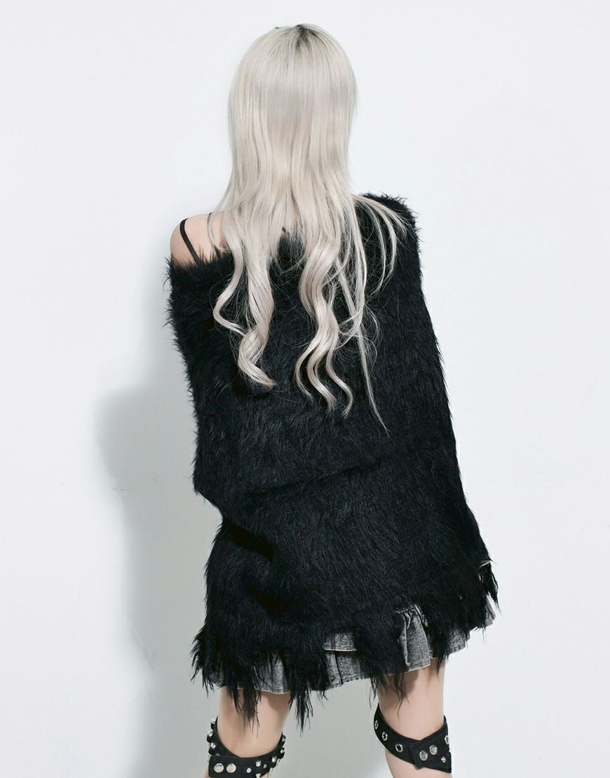 REFLEM【レフレム】ロゴリベットフェザーヤーンニット/全2色