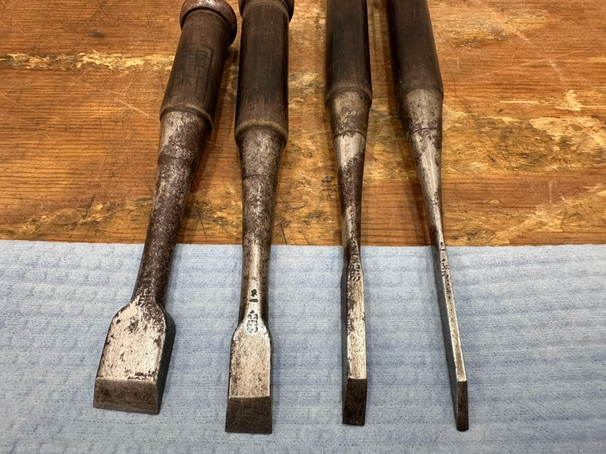 ▽東一正芳 鑿 4本組 ノミ【柏店】 – アクトツールオンラインショップ