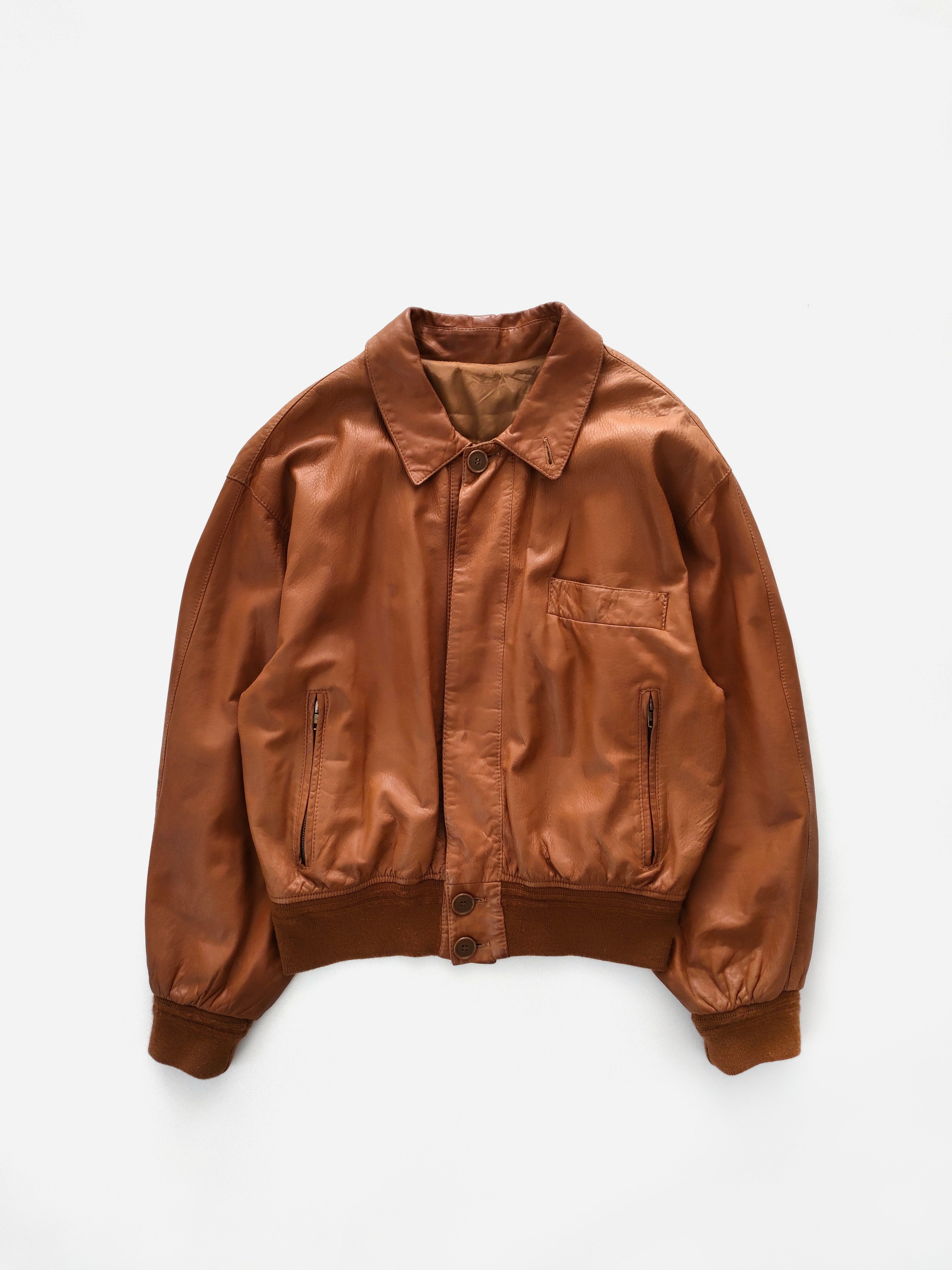 70s Giorgio Armani Jacket in Leather – A.A