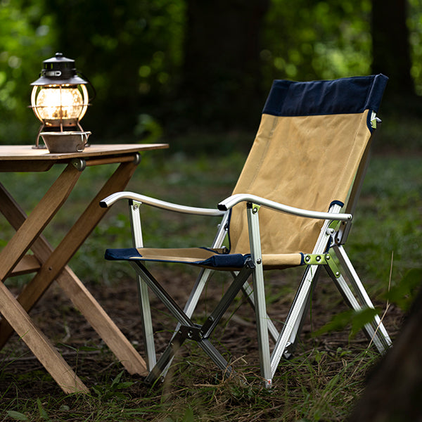 アディロンダック スモール キャンパーズチェア ベージュ／ネイビー