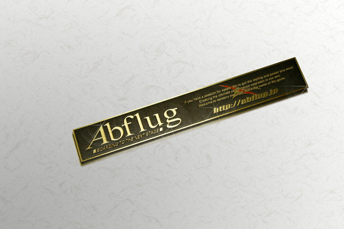 Abflug エンブレムプレート（SUS）W190mm×H28mm – Abflug｜アブフラッグ