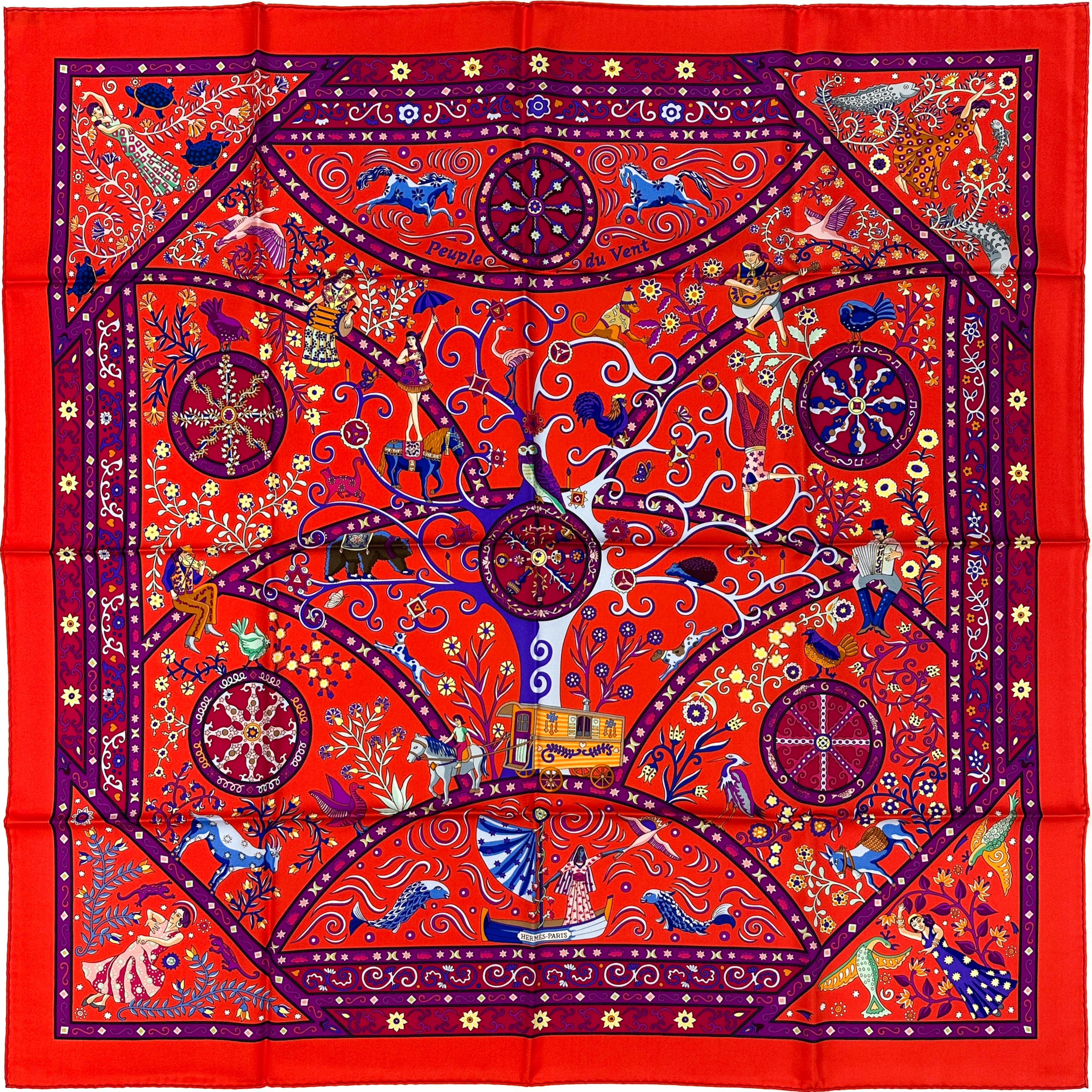 Hermès Peuple Du Vent 90