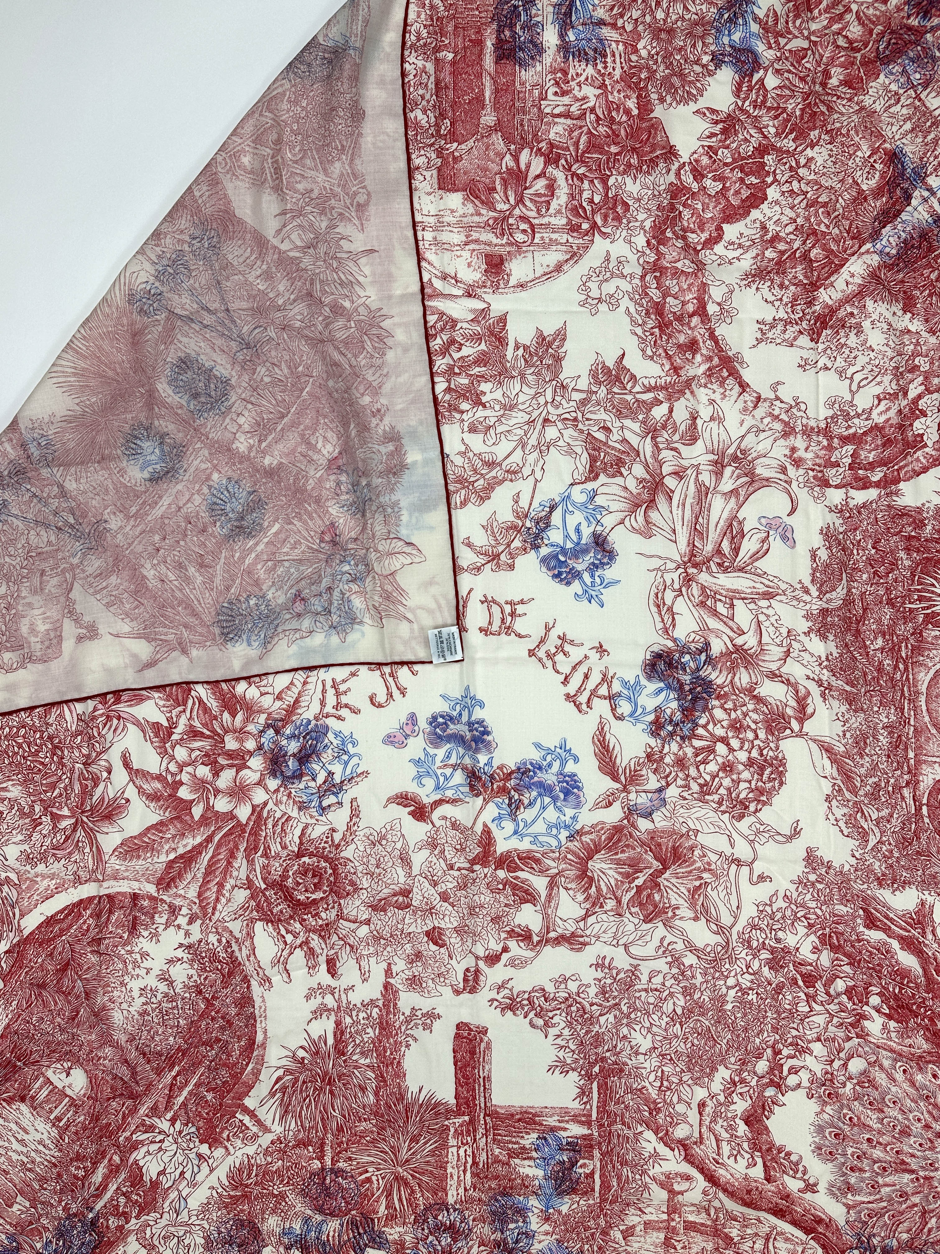 Hermès Le Jardin de Leïla au Bloc Cashmere Silk 140