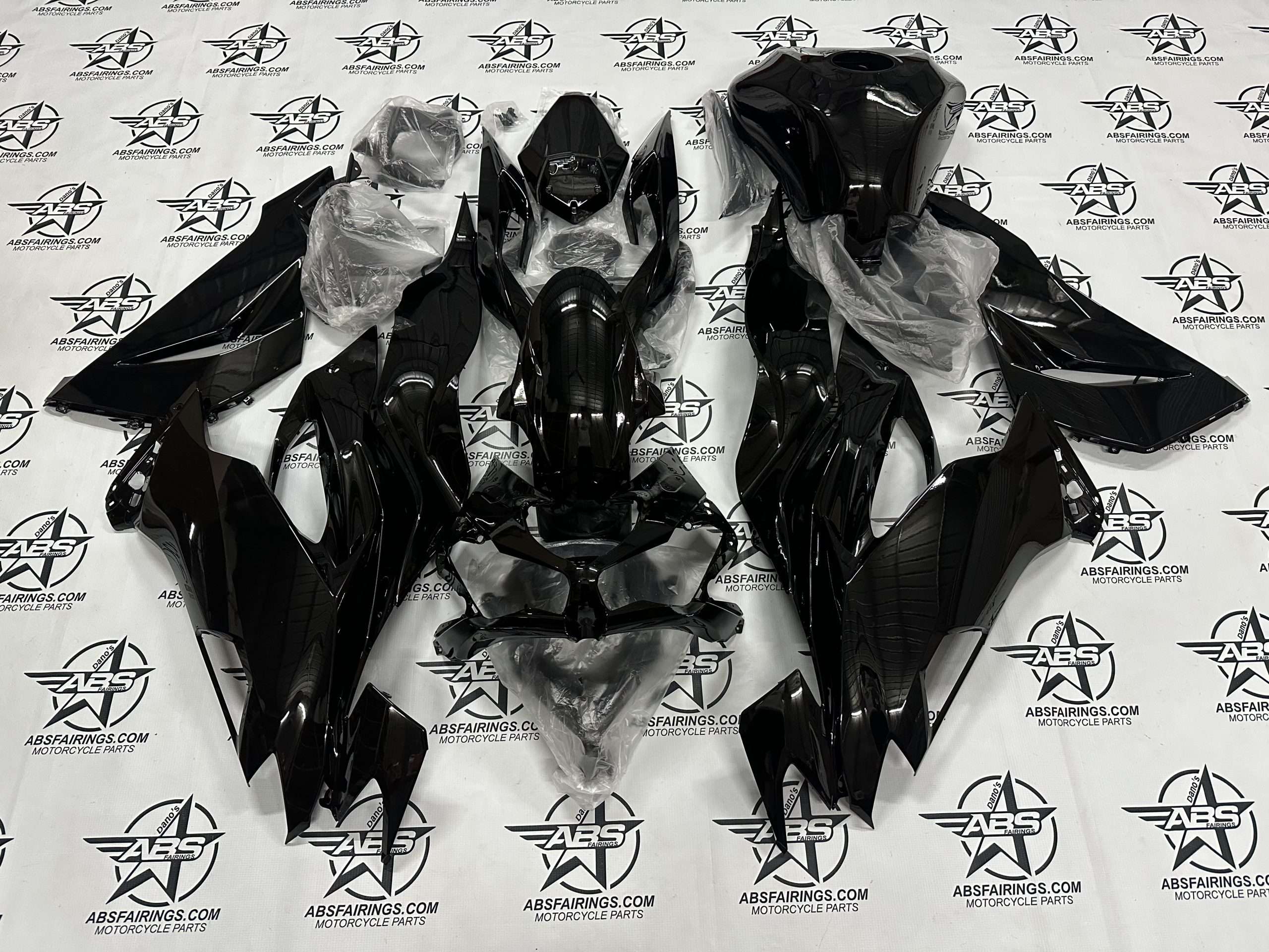 All Gloss Black - 2019 To 2023 ZX-6R | ABS Fairings
