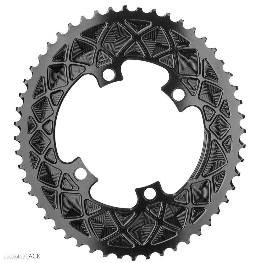 absoluteBLACK | Premium Road OVAL 2x 110/4bcd chainrings