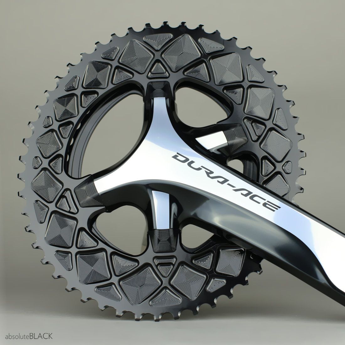 absoluteBLACK | Premium Road OVAL 2x 110/4bcd chainrings