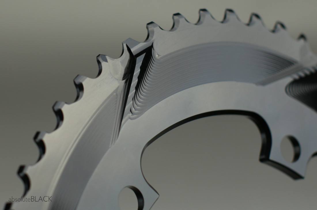 absoluteBLACK | Premium OVAL Road 2X 130/5 bcd chainrings