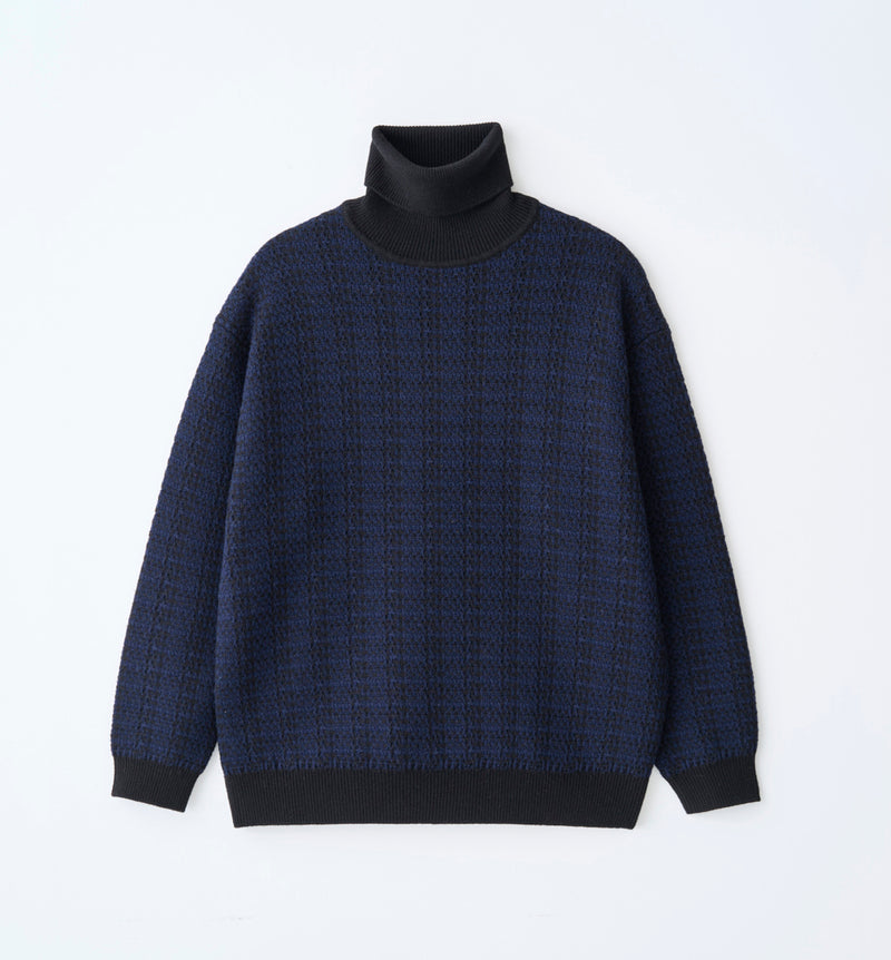 OVERSIZED TWEED TURTLE NECK KNIT – ABYTS