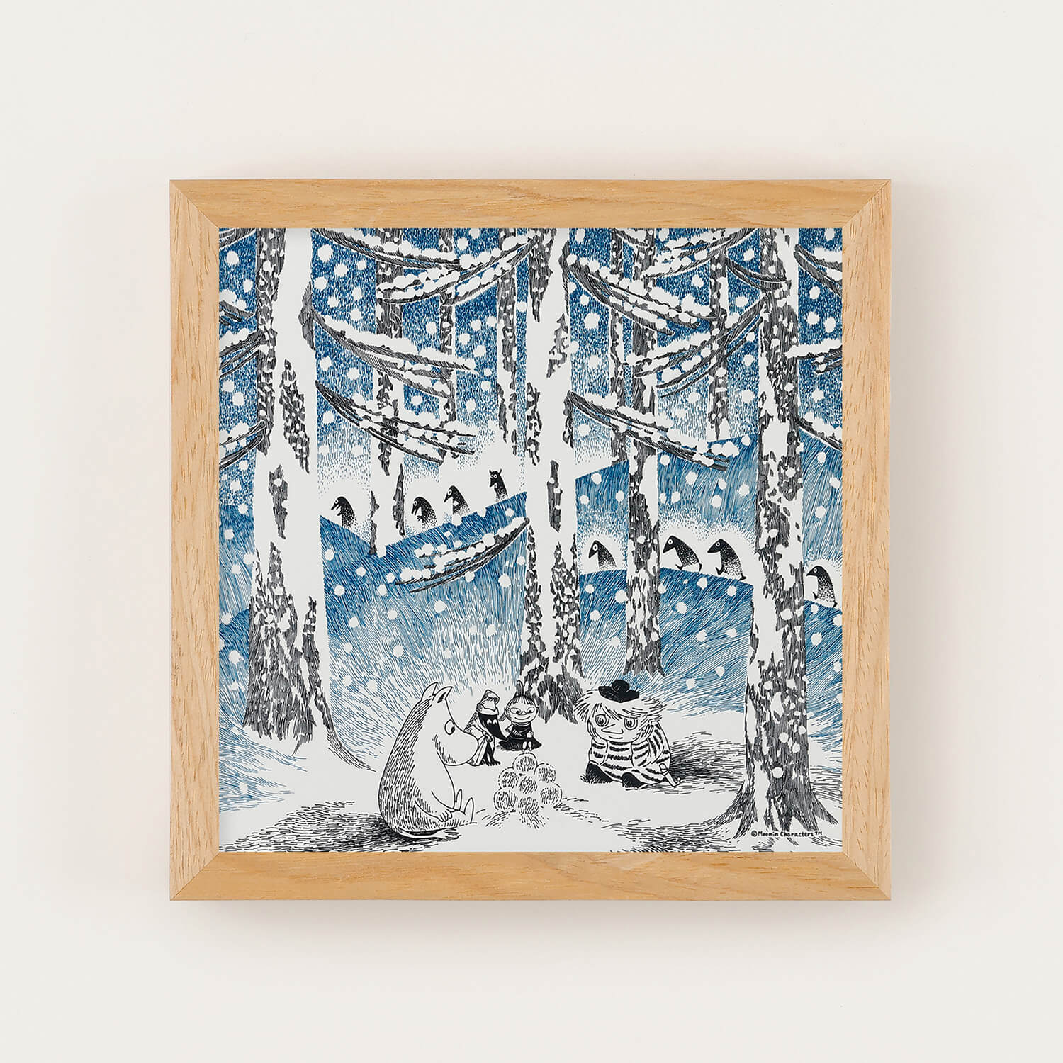 アートポスター | MOOMIN YUKIDAMA NO AKARI（ゆきだまの灯）blue