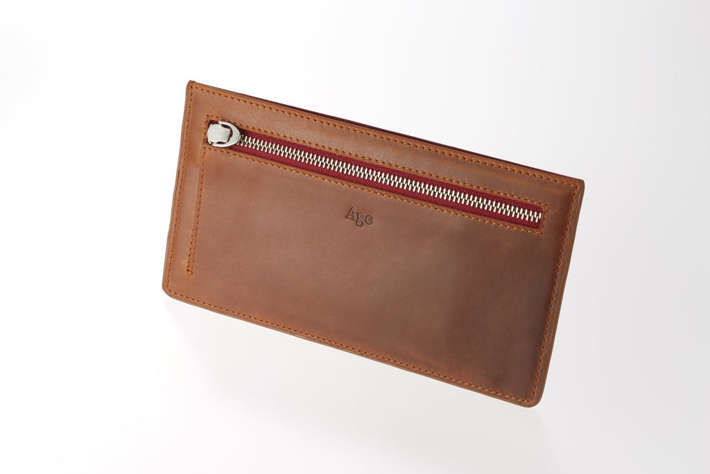 薄さ9mm スリム 長財布 プルアップレザー ロングウォレット | Age