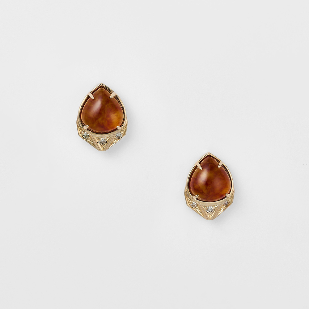 K10アンバー／ダイヤモンドリング｜リング｜アガット 公式オンラインストア