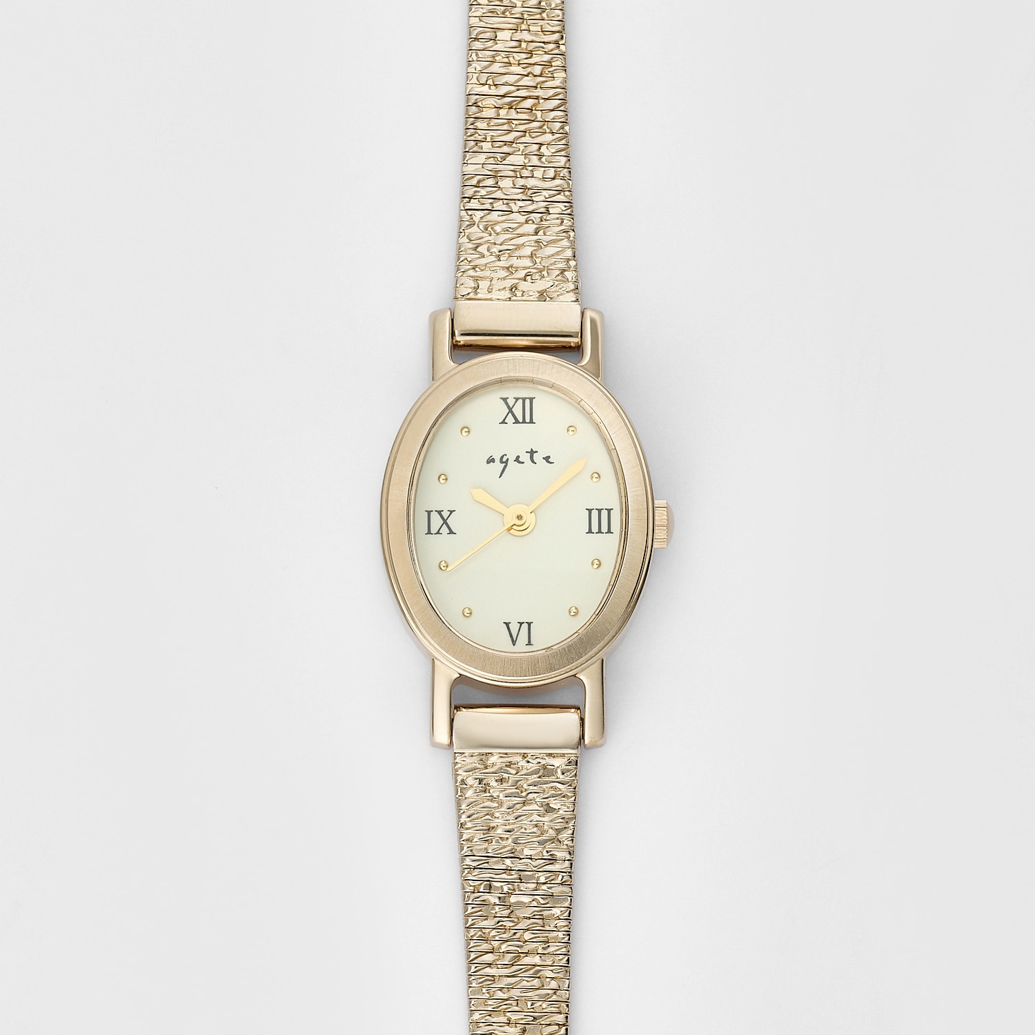 オーバルフェイスウォッチ／ブラウンゴールド｜時計｜アガット 公式