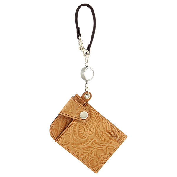 シーク』(全5色)ルビナス/リール付き パスケース 2枚 レザー 定期入れ