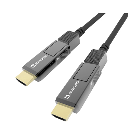 AHG-xxxM | 18Gbpsフルスペック対応高強度光ファイバ脱着式HDMI