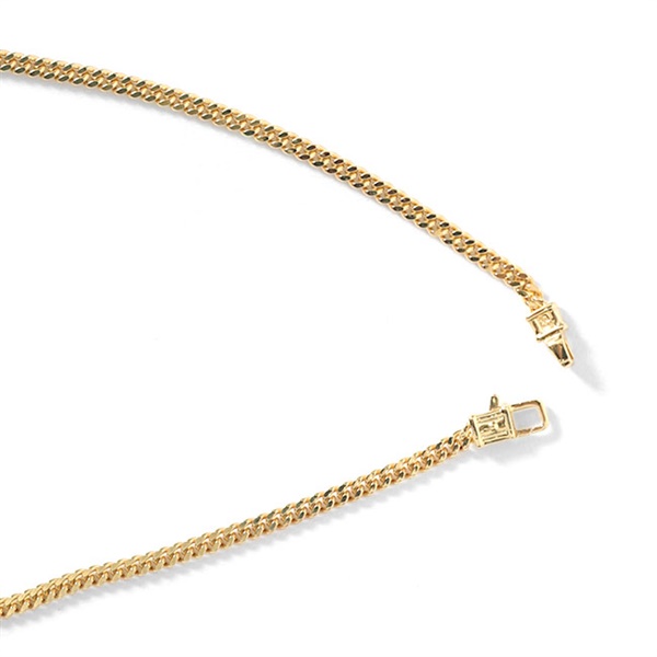 TOMWOOD トムウッド Curb Chain M Gold-20.5 ゴールド カーブチェーン