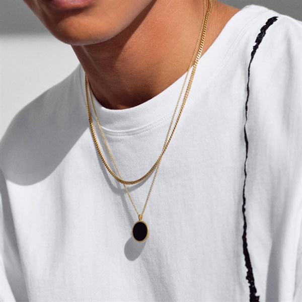 TOMWOOD トムウッド Curb Chain M Gold-20.5 ゴールド カーブチェーン