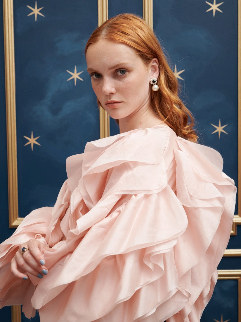 30SJ03TO580PNK | Romanced Ruffle Top【SISTER JANE_シスタージェーン