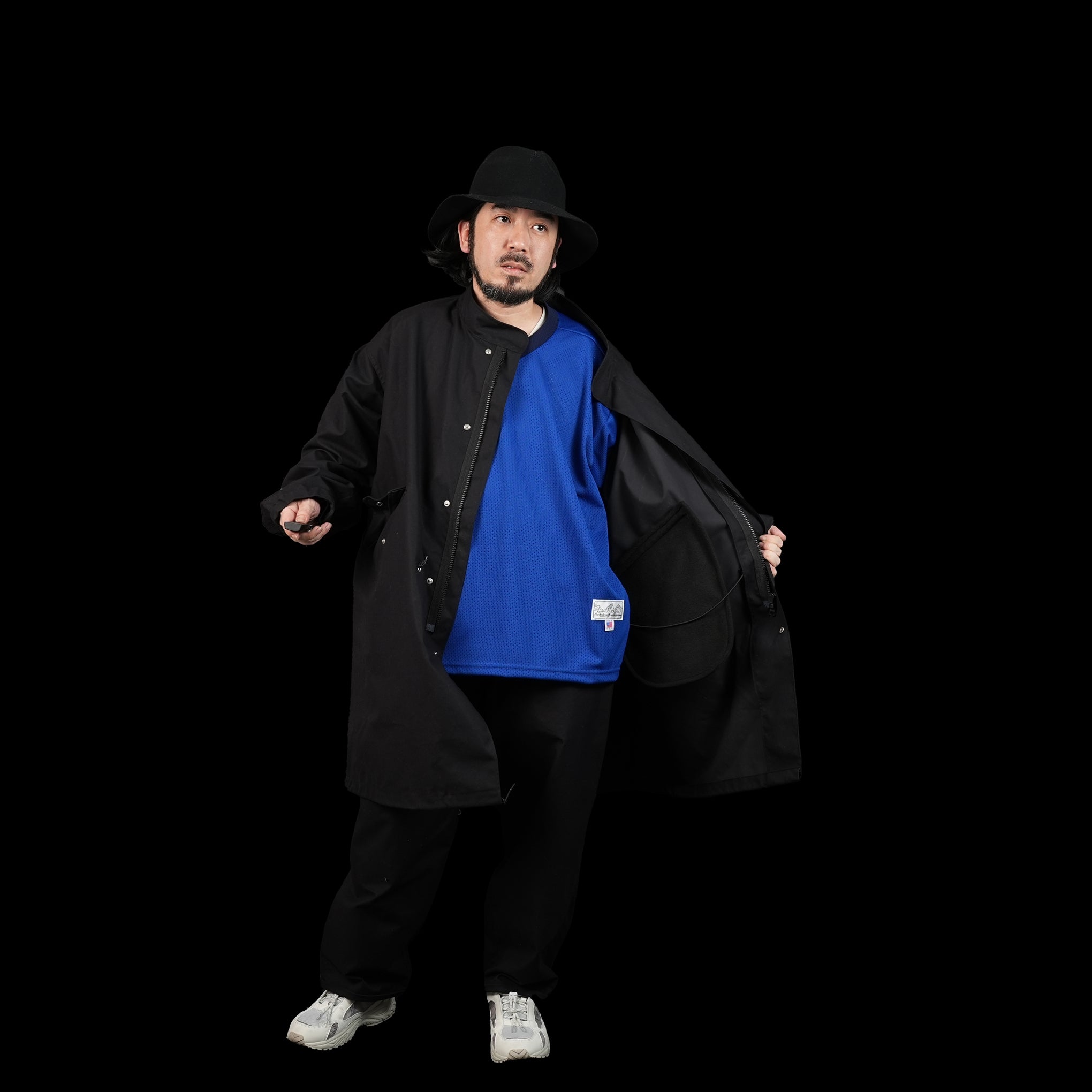 PH23FW-008 | P.H. M. BM S.WAX CLOTH MODS COAT | Color:Black
