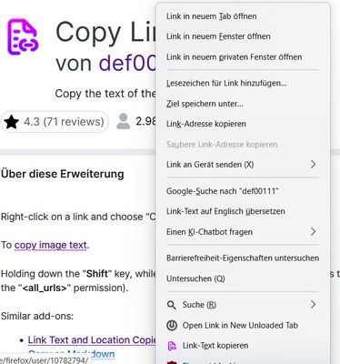 Copy Link Text – 🦊 Firefox (ja) 向け拡張機能を入手