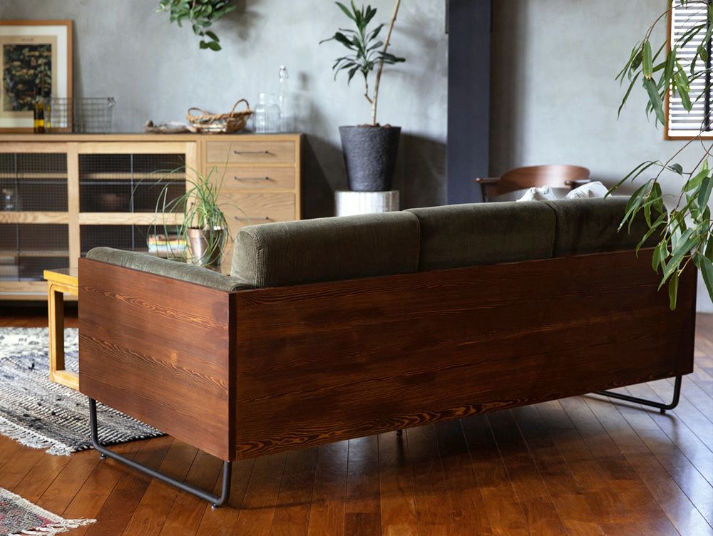 3人掛けソファ アイアン 【送料無料】ウォーム 3シート ソファ - a