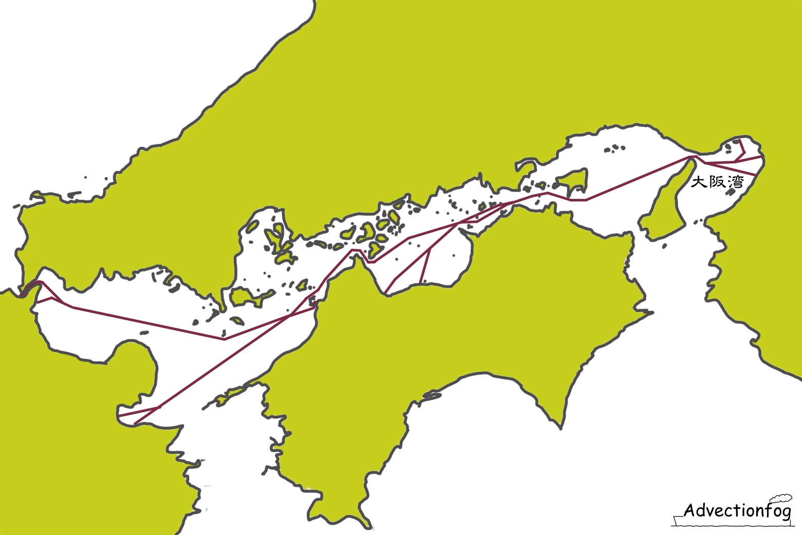 大阪湾[Advectionfog]