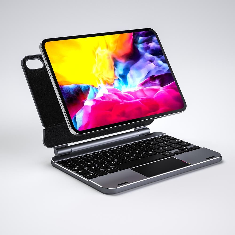 Doqo アルミニウム製マジックキーボードケース iPad Mini 6/7用
