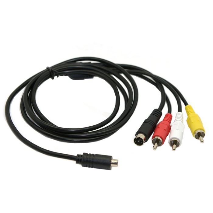 高品質リード AV ケーブル 10 ピン DVI DV コネクタから 3 RCA S