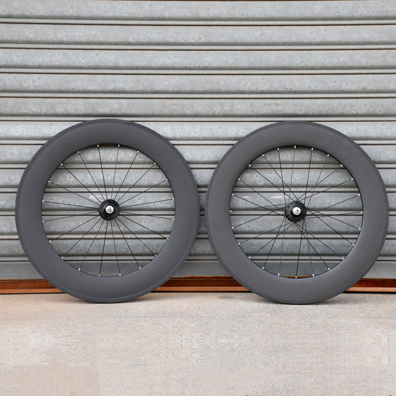 700c固定ギアカーボンホイールセット60/88ミリメートルクリンチャー
