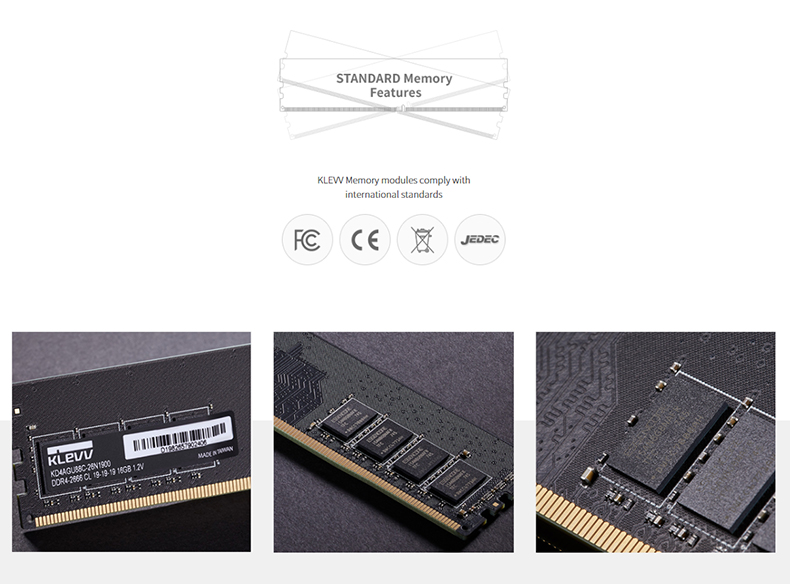 Klevv 16Gb DDR4 3200Mhz Cl 22-22-22-51 Desktop Memory
