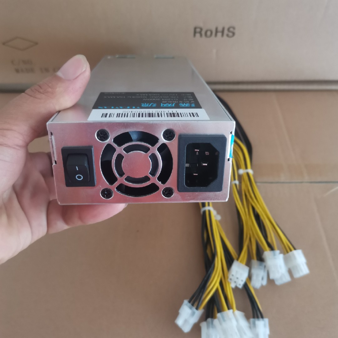 New Miner PSU For Single Channel 12V 1U 10*6Pin 2000W Mining Power